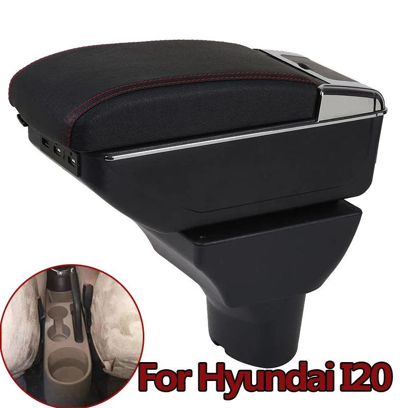 Подлокотник для Hyundai I20 двухслойная Центральная пепельница с держателем чашки