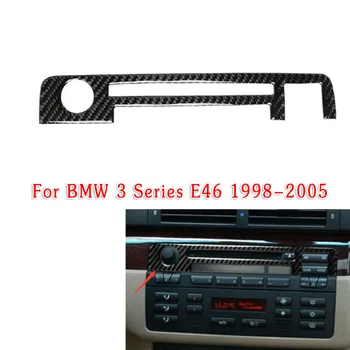 

Car CD Panel Sticker Interior Black Frame Trim For BMW 3 Series E46 1998-2005 Accessories