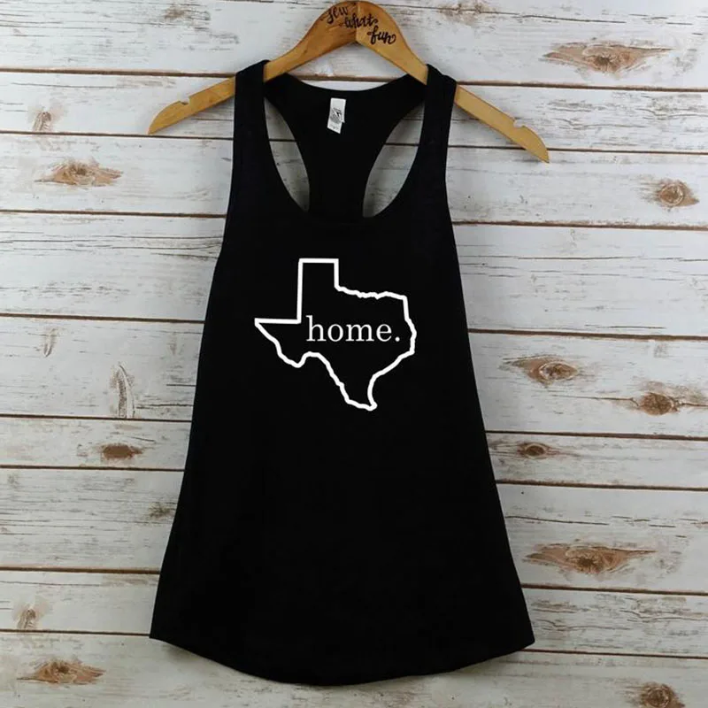 Home Texas map-топы Женские повседневные летние майки без рукавов с графическим принтом сексуальные женские топы с открытыми плечами Прямая поставка