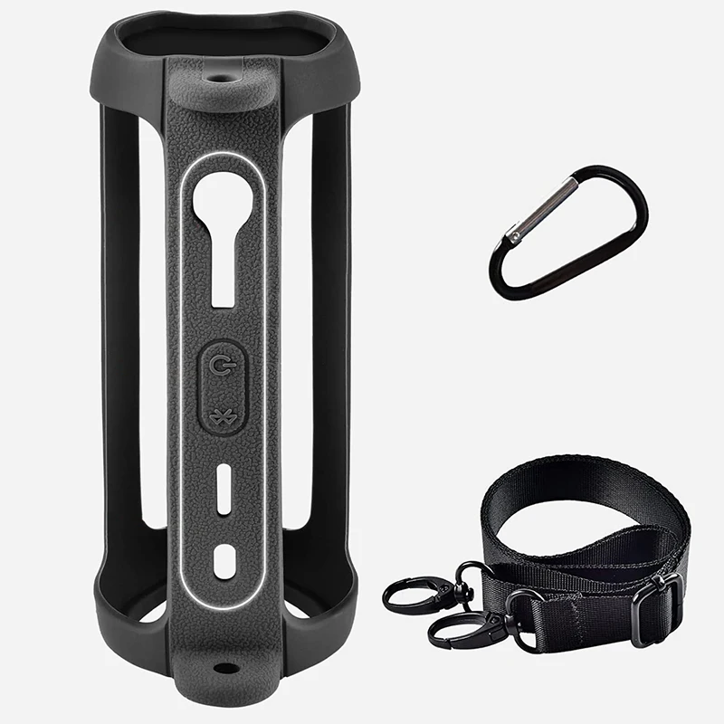 Étui De Transport étanche Pour JBL Flip 4 – Coque EVA Dure + Housse Silicone, Compartiment Câble, Sangle