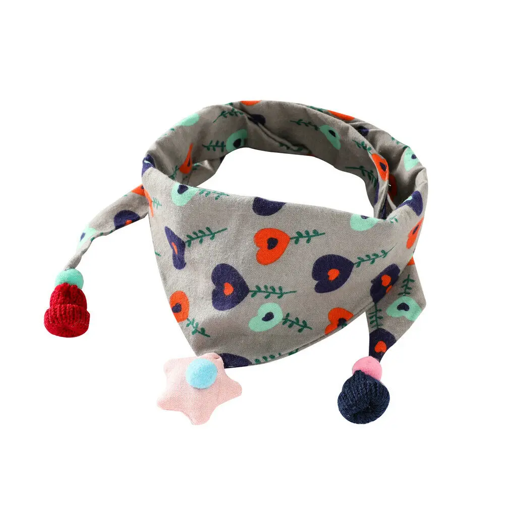 Boy Girls Newborn Baby Autumn Lovely Feed e Cotton Bibs Bandana Soft Winter Neck Warmer Print Scarf Cute - Цвет: 15