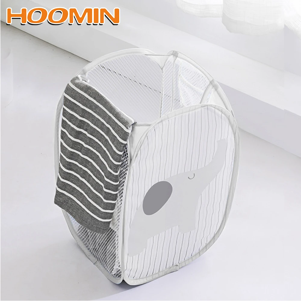  HOOMIN Portable Cosmetic Book Organizer Stationery Container High Capacity Cartoon Sundries Underwe