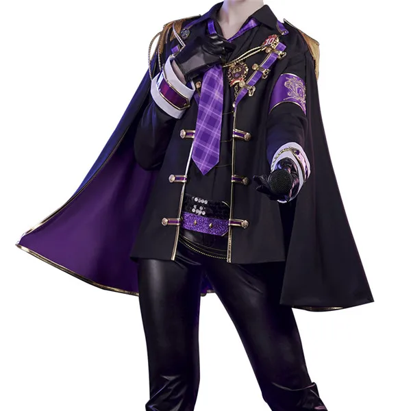 Anime HITMAN REBORN!Hibari Kyōya idol Concert Cosplay Suit halloween Costume for men