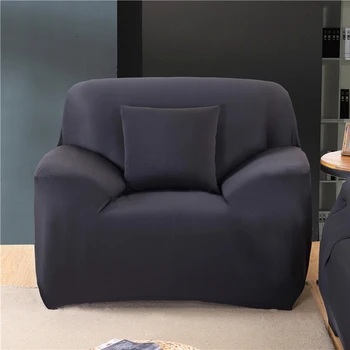 

Solid Color All-inclusive Elastic Sofa Cover For Living Room Seater 1/2/3/4 Sofa Cover Tight Wrap Sectional Couch Slipcover