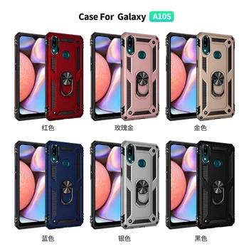 

30pcs/lot New 2 in 1 Hybrid TPU+PC Ring case For Samsung S20 Ultra Plus A51 A71 NOTE 10 Lite S10 Lite A01 A10S A20S A21 A31 A41