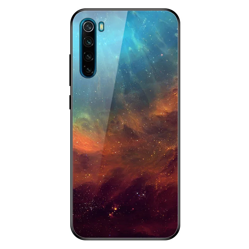 Geruide для Xiaomi Redmi Note 8 чехол, закаленное стекло Note 8 Pro Чехол cubierta para Для Xiaomi Redmi Note 8 Pro Чехол