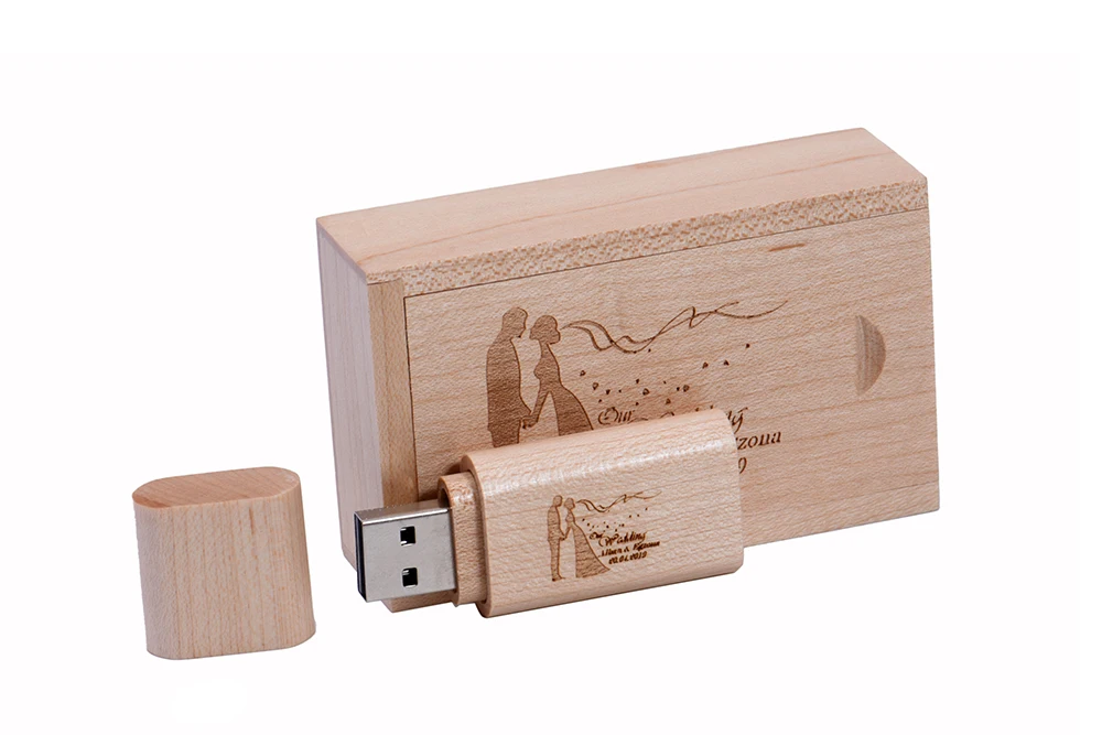 JASTER деревянный USB флеш-накопитель с коробкой USB флеш-накопитель 4 ГБ 8 ГБ 16 ГБ 32 ГБ 64 ГБ Высококачественная карта памяти usb креативный подарок