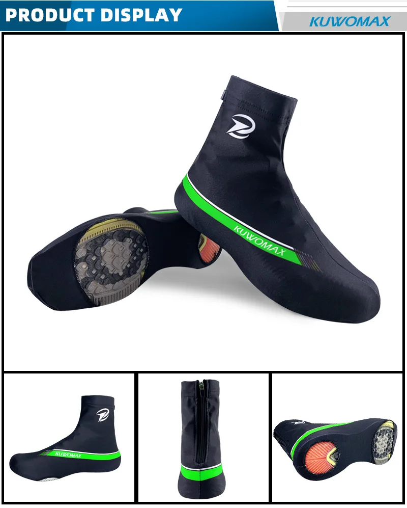 2020 KUWOMAX Professional MTB Cycling Shoe Cover Reflective Cycling Shoe Cover Quick Dry 100% Lycra Men Sports Sneaker Covers.