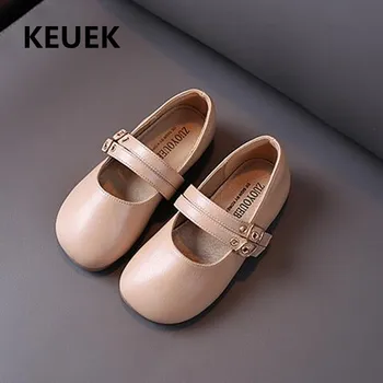 

New Girls Leather Shoes Children British style Princess Party Dance Shoes Baby Toddler Moccasins Flats Breathable Kids Shoes 019