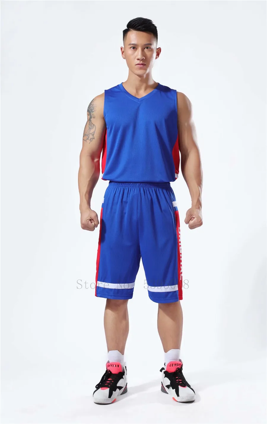Баскетбольная форма Мужские Молодежные спортивные костюмы дышащие быстросохнущие дешевые баскетбольные майки для колледжа набор для бега зеленый красный