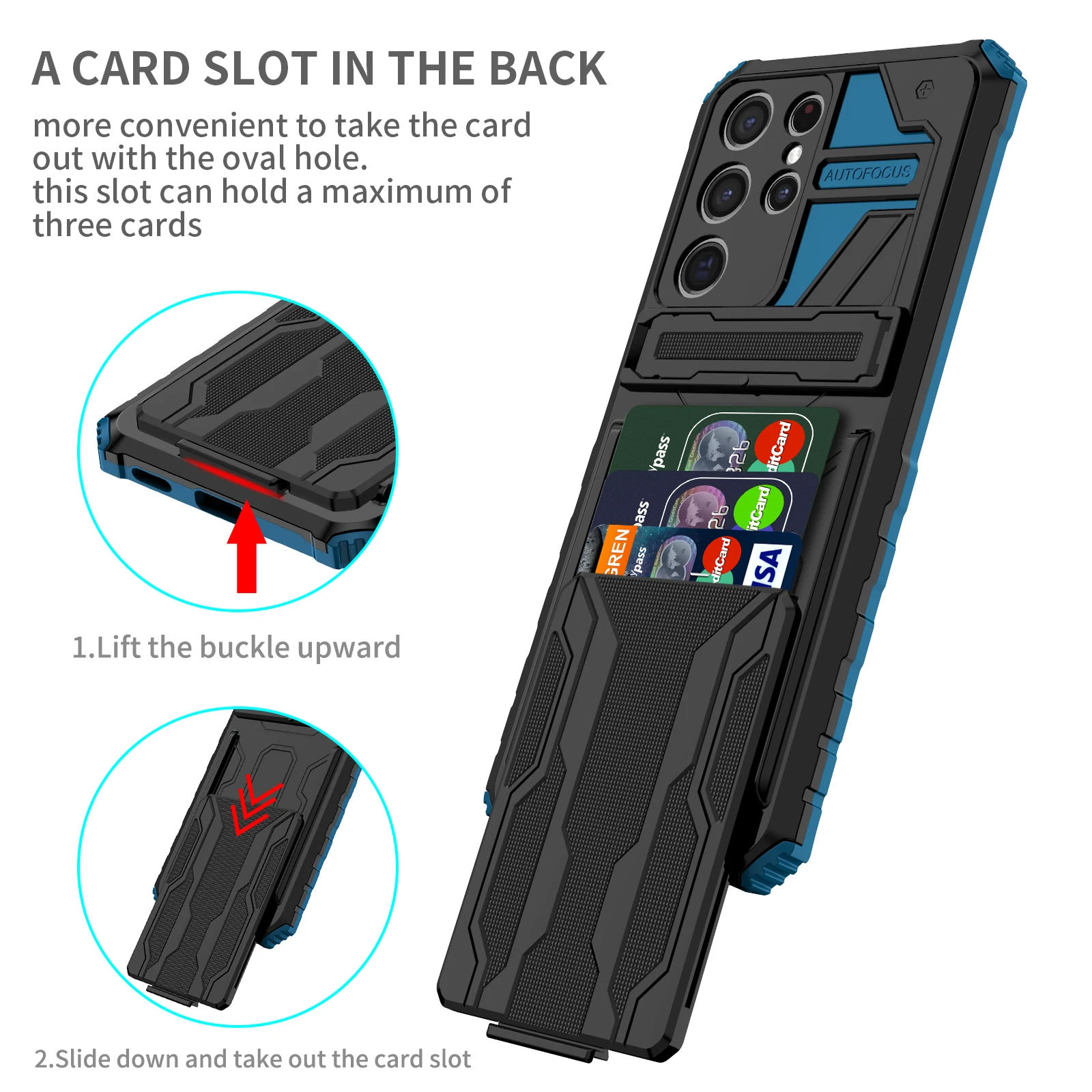 For Samsung Galaxy S21 Ultra Case S22 + Wallet Credit Card Holder Slot  Cover for Samsung GalaxyS21 Galaxy S21 S 21 Plus Ultra - AliExpress