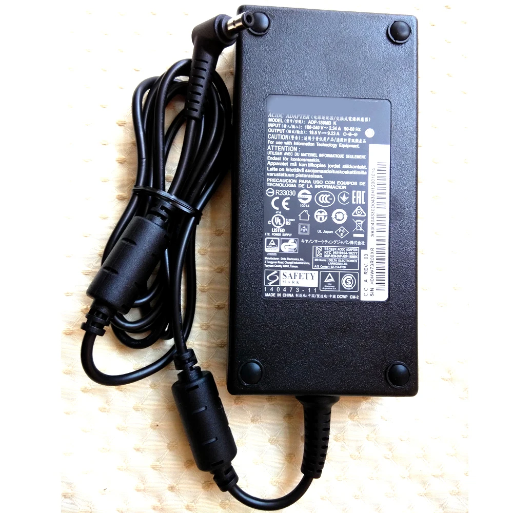 for MSI Laptop Charger AC Power Adapter ADP 180MB K 19.5V 9.23A 180W