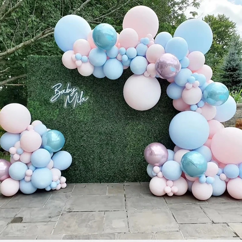 142 шт. Детские розовый шар гирлянды Baby Shower клипсы для воздушных шаров арки Пол