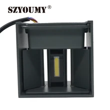 SZYOUMY Водонепроницаемый 7 Вт 12 Вт алюминиевый куб COB светодиодный настенный светильник AC90-265V современный домашний точечный светильник