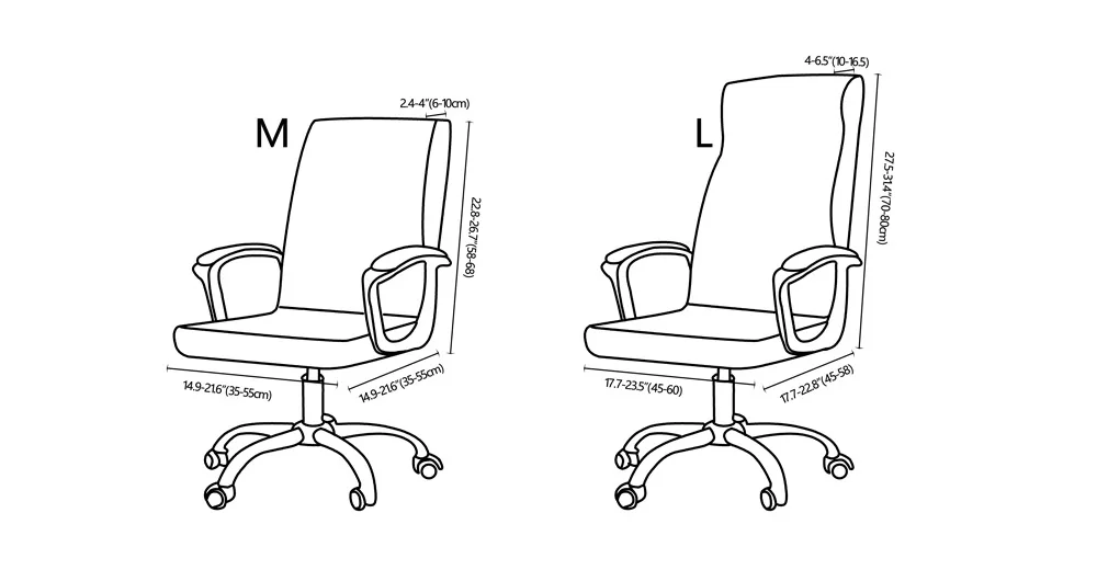 Housse de chaise,Housse de chaise de bureau extensible, universelle