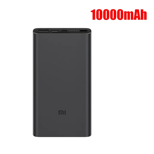 Xiao mi power Bank 3 20000 мАч mi power bank USB-C 45 Вт портативное зарядное устройство Dual USB power bank для ноутбуков смартфонов PLM07ZM - Цвет: 10000mAh Black