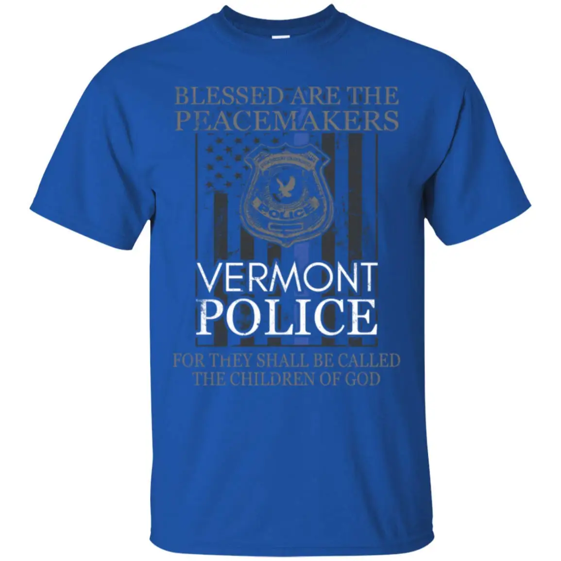 Vermont Police Support Saint Michael Officer Prayer - Mens Shirt |