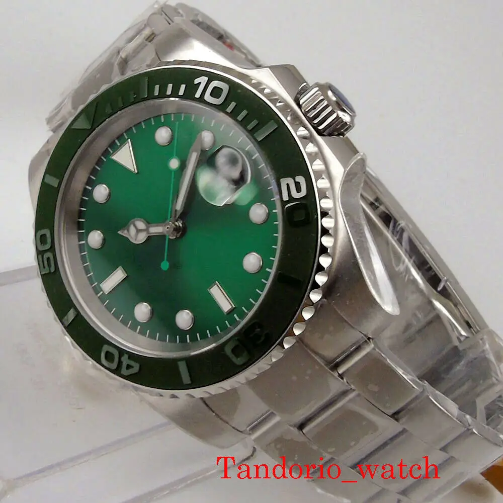 40mm 21 Jewels Mingzhu2813 Automatic Men's Watch Cyclops Sapphire