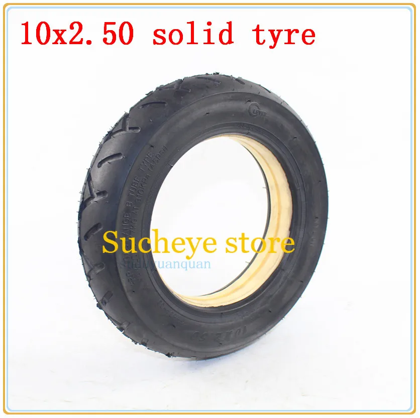 10x2.50 solid tire tubeless for Quick 3 ZERO 10X Inokim OX Folding Electric Scooter 10-inch Mini Motorrad Razor 10x2.50 solid tire tubeless for Quick 3 ZERO 10X Inokim OX Folding Electric Scooter 10-inch Mini Motorrad Razor