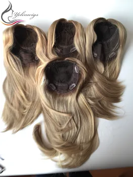 

New European Hair Jewish Topper Hair Pieces High Quality European Hair Kippah Fall Kosher Hair Pieces