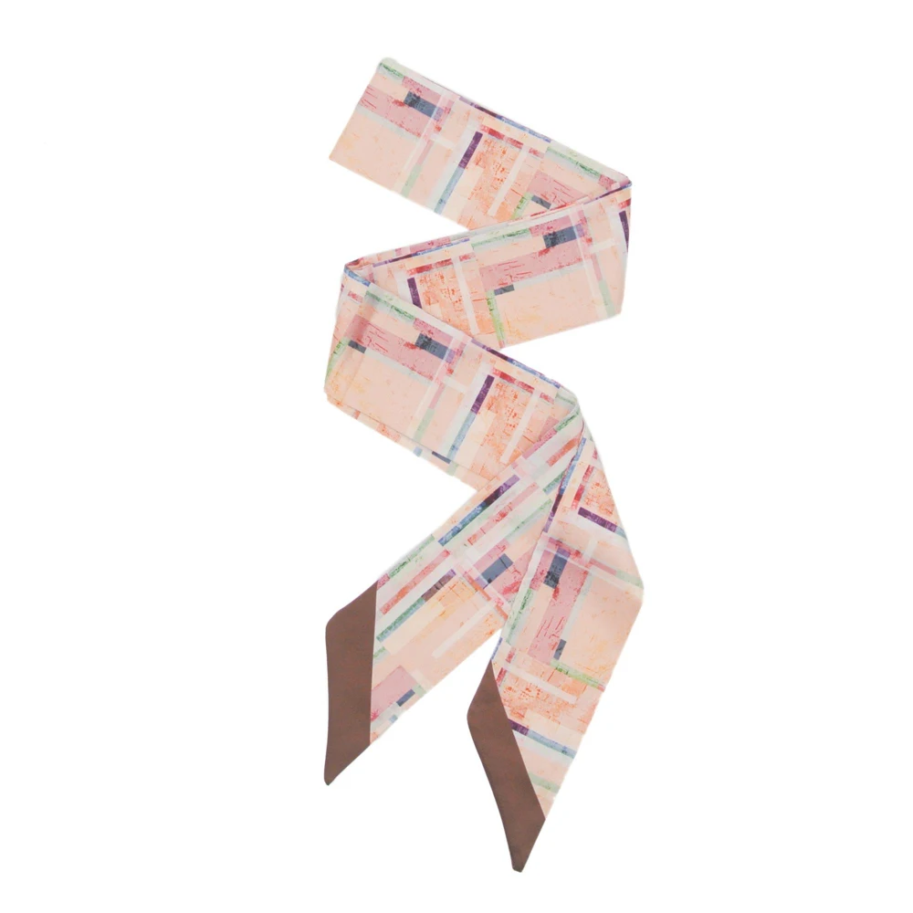 

ELENI&ANNIE 47" Women's Headwear Hair Band Neck Scarves Headband Necktie Belt Skinny Scarf for Women Twill Bag Scarfs