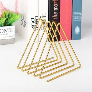 

Nordic Triangle Shape Simple Book Support Stand Desktop Storage Rack Shelf Decor