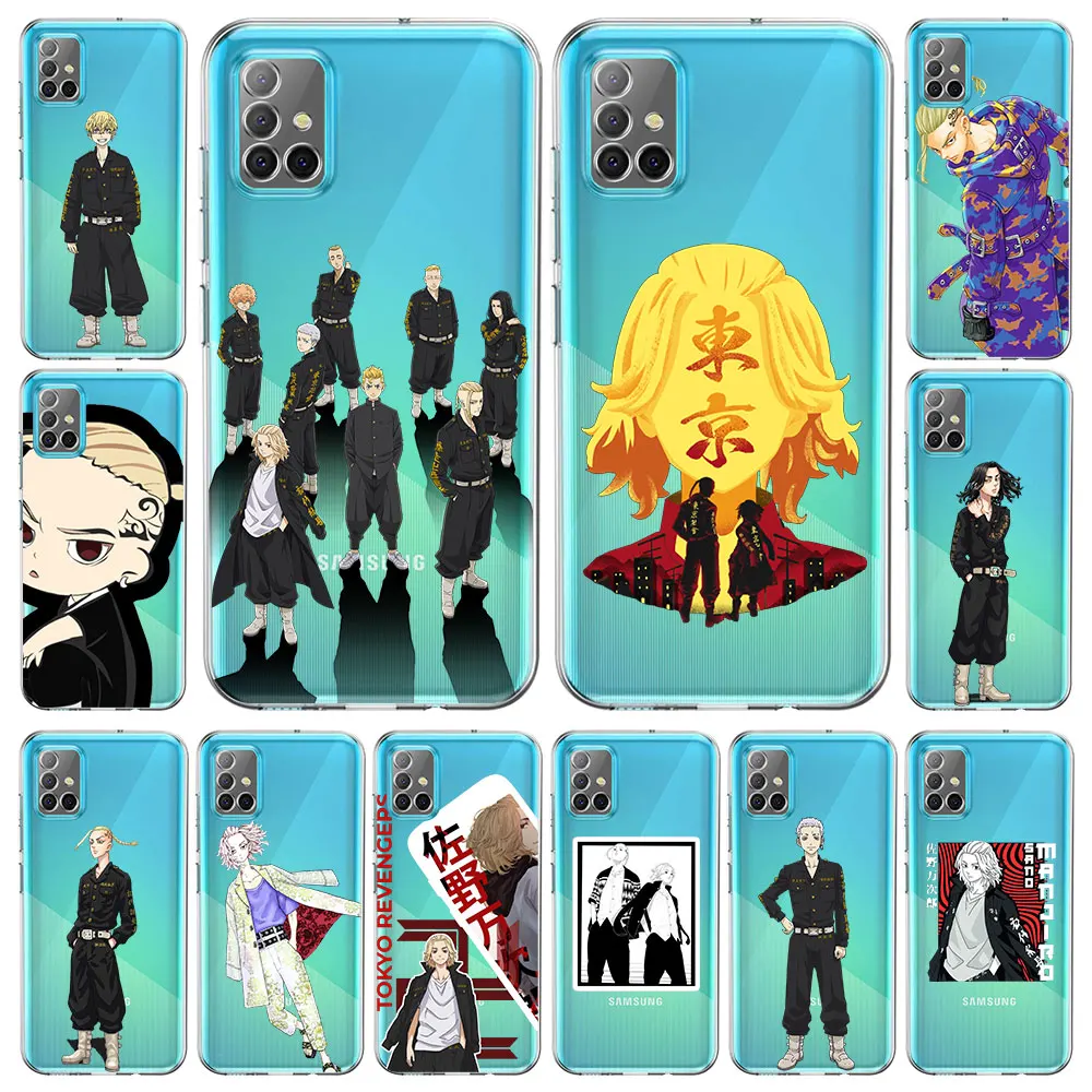 Чехол для телефона Samsung Galaxy A51/A71/A21S/A11/A31/A41/A52/A32/A22/A13 5G A01/A03s/A72 с аниме Токио