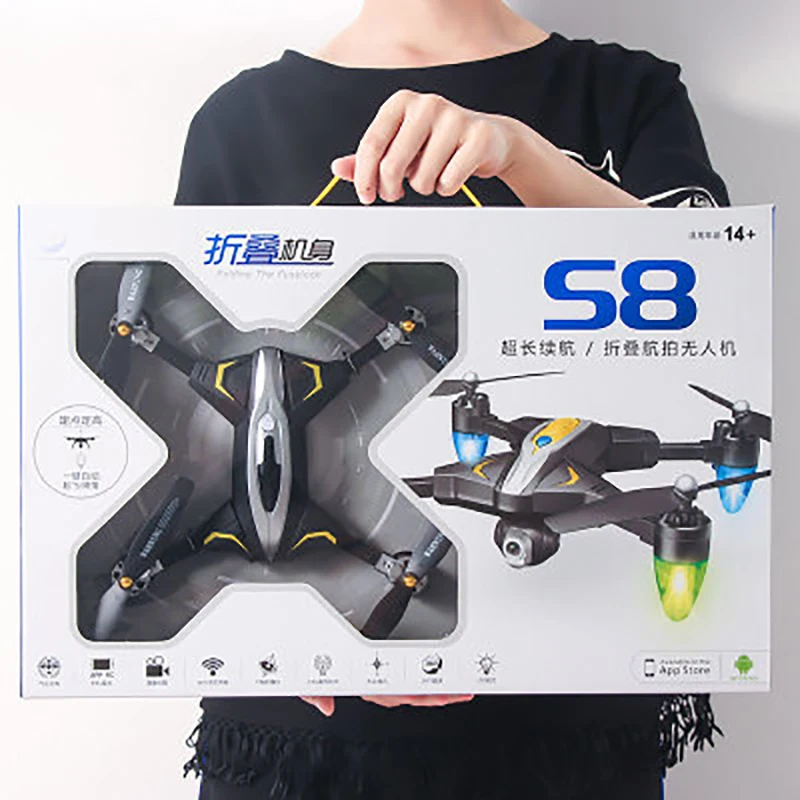 RC вертолет камера складной Дрон профессиональные дроны HD wifi селфи дроны Квадрокоптер профессиональная камера детская игрушка