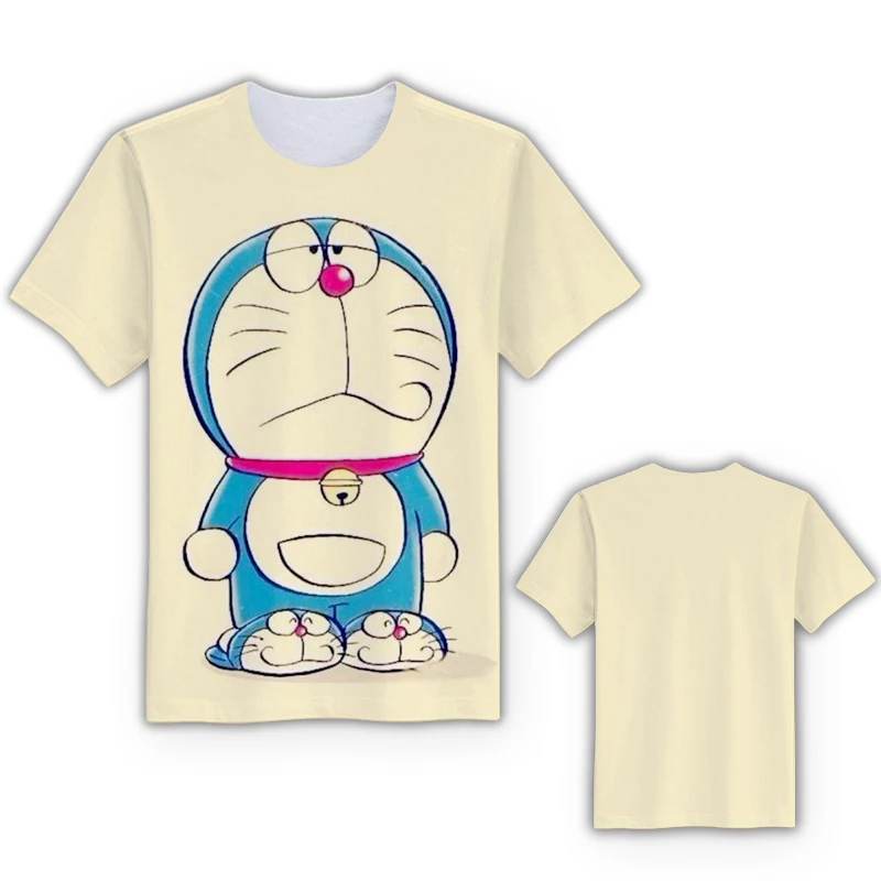 Коллекция года, 1 предмет, серия Doraemon, модные футболки с аниме рисунком, Повседневная рубашка Летняя футболка с короткими рукавами по индивидуальному заказу новая крутая футболка унисекс - Цвет: see chart10