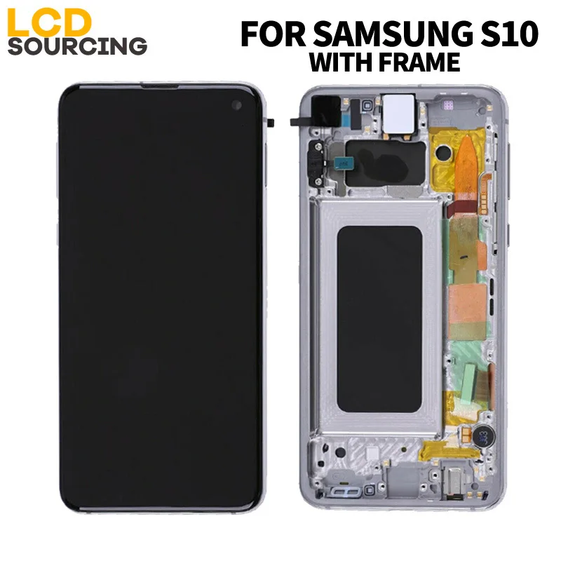 Для samsung Galaxy S10 G9730 ЖК-дисплей сенсорный экран в сборе дигитайзер для samsung s10 Plus S10+ G9750 Замена