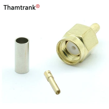

10pcs/lot RP SMA Male Connector Female Pin SMA Soldering Wire Connector for Coaxial Pigtail Cable RG316 RG178 Wholesales
