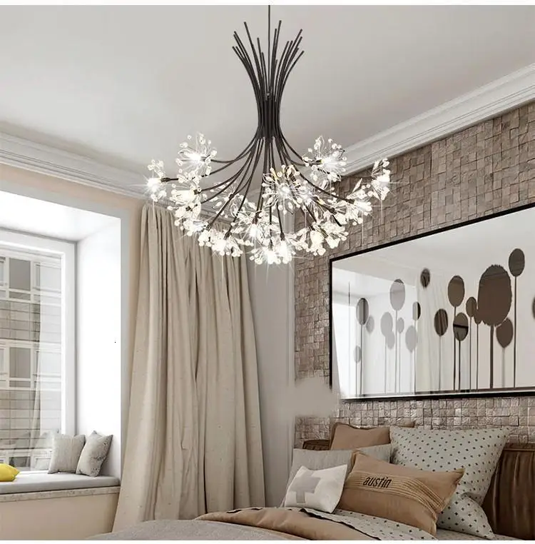 Подвесной светильник в европейском стиле с украшением в виде кристаллов для дома, современный светильник, подвесной светильник