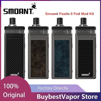 

Original Smoant Pasito II Pod Mod Kit with 80W Max Output & 2500mAh Inbuilt Battery 6ml Cartridge Smoant Pasito 2 E-cig vape Kit