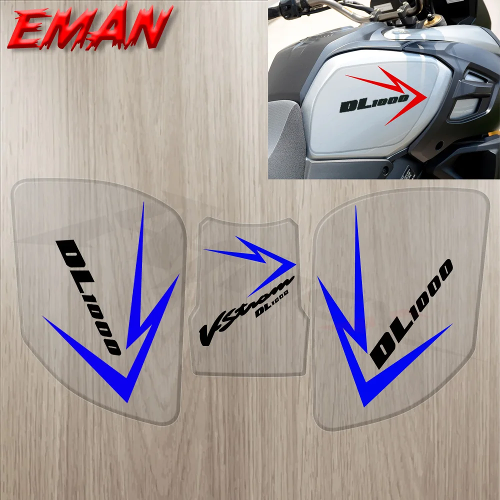 Protezione Moto Adesivo Serbatoio In Resina Epossidica Adesivo Gas Trazione Ginocchio Lato 3M Decalcomania Misura Per Suzuki V-Strom Dl1000 Dl 1000 20