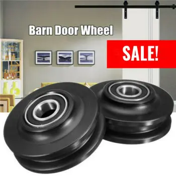 

Door Rollers Heavy Duty Barn Door Wheel Rail Sliding Gate Roller Hardware Sliding Wardrobe Door Roller Wheels for Shower Cabins