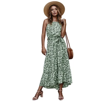 

Summer Women's Fashion Casual Polka Dot Vacation Wind Swing Dress