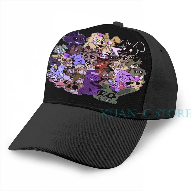 FNAF баскетбольная кепка мужская и женская модная черная шляпа унисекс с принтом