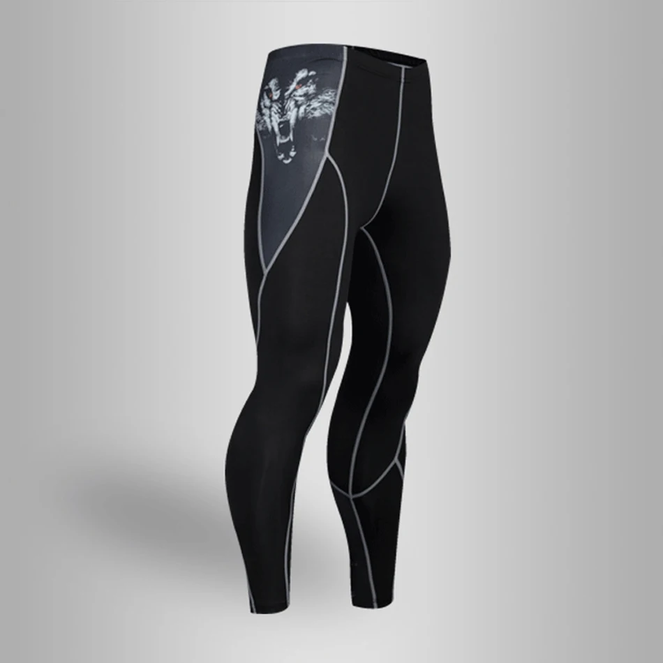 Pants Мужские компрессионные колготки, леггинсы, мужской спортивный костюм, беговые костюмы, Спортивная футболка для тренировок, ММА, Рашгард, Мужская компрессионная одежда 4XL - Цвет: Pants