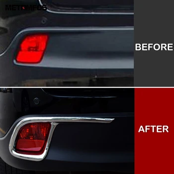 

For Toyota Highlander 2015-2018 2019 Chrome Rear Foglight Fog Light Lamp Cover Trim Decoration Frame Exterior Car Accessories