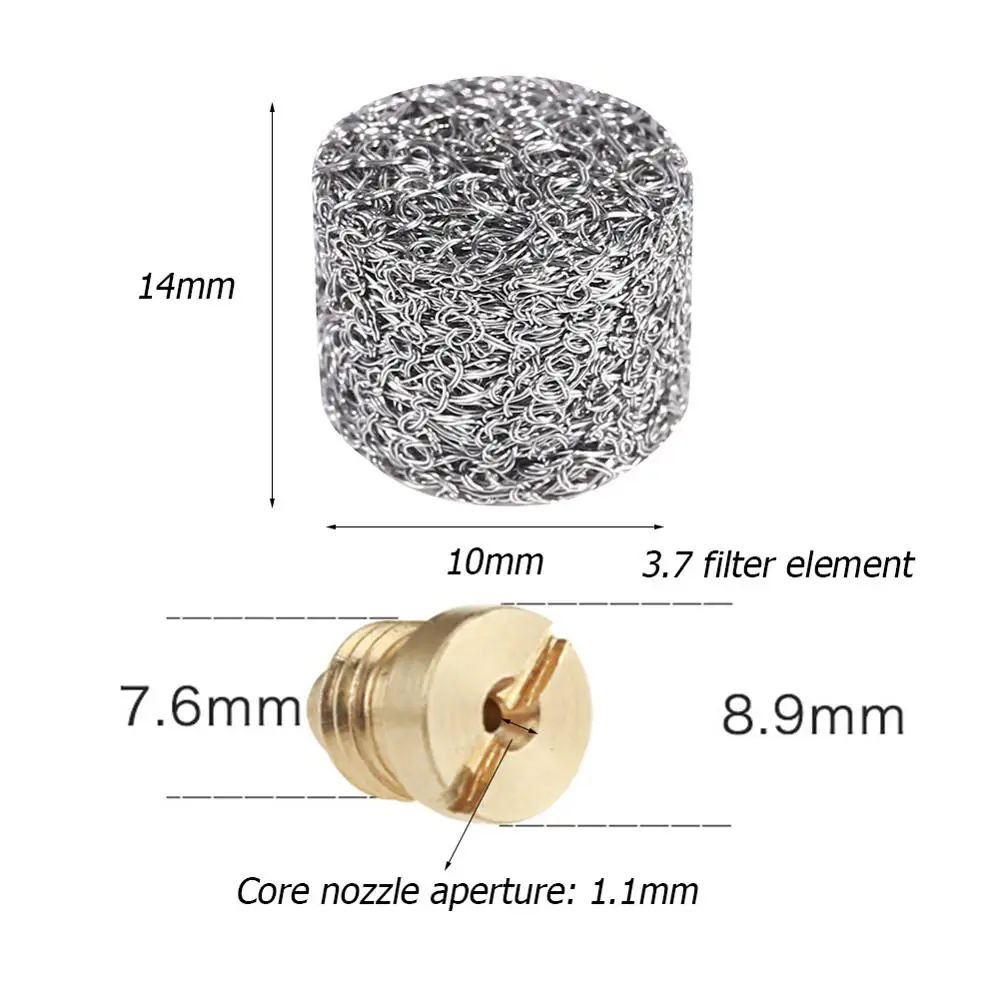 Nozzle 3.7g Пеногенератор горшок фильтр картридж медная насадка наконечник для высокого давления пушка мойка для автомобиля пенный фильтр Ланс сетка планшет аксессуар пеногенератор - Цвет: Nozzle 3.7g