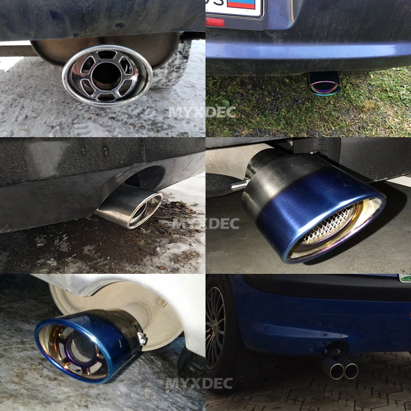 Выхлопная труба из нержавеющей стали для автомобиля хромированная отделка