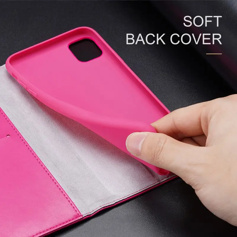 Новинка подходит для IPhone11 Pro MAX Полные Защитные чехлы с держателем для телефона портативные чехлы из искусственной кожи чехол для смартфона