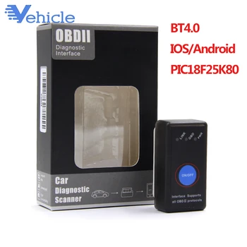 

For Android OBD2 ELM327 v1.5 PIC18F25K80 chip Bluetooth 4.0 Car Diagnostic Tool Mini elm 327 V1.5 OBD Scanner Fault Code Reader