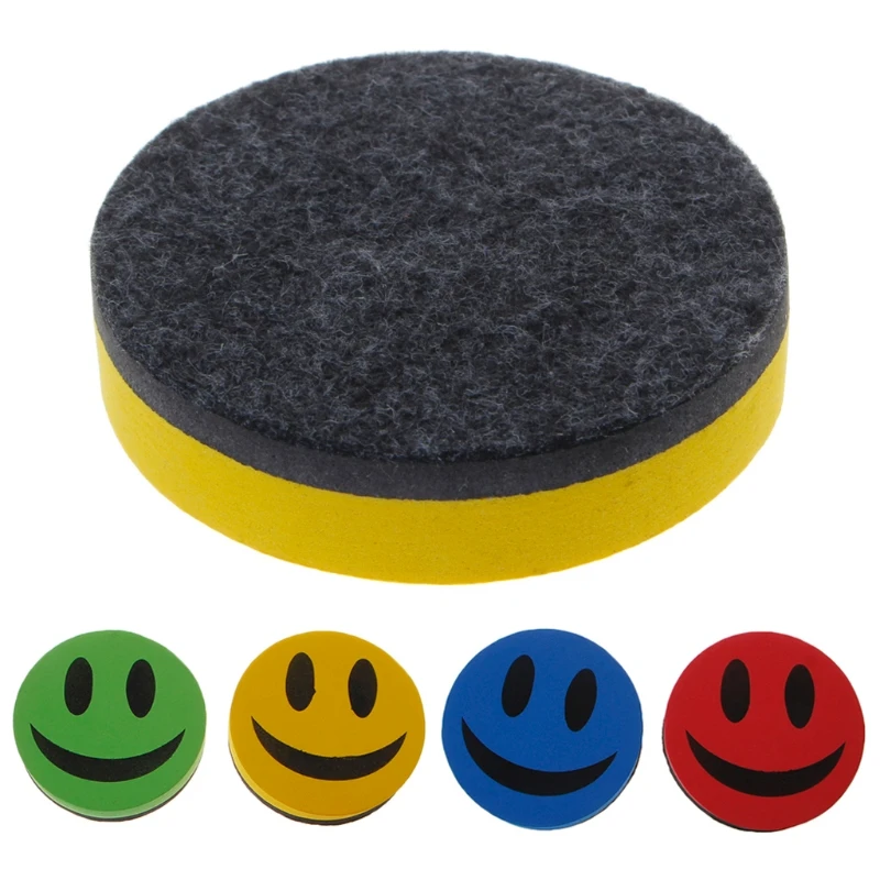 2019 New Smiley Magnetic Whiteboard Dry Wipe Drawing Board Cleaner Eraser School Office