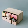 Wooden Box Rangement Maquillage Organis Desktop Storage Boxes For Cosmetics Jewelry And Miscellaneous Items Drawer Type Children ► Photo 2/6