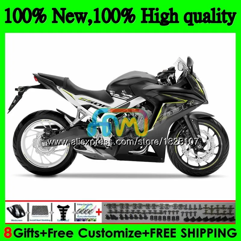 CBR-650F для HONDA CBR 650 F CBR650F 11 блеск для губ и черного цветов, на возраст 12, 13, 14, 15 лет, 83BS. 7 CBR650 F CBR 650F 2011 2012 2013 обтекатель