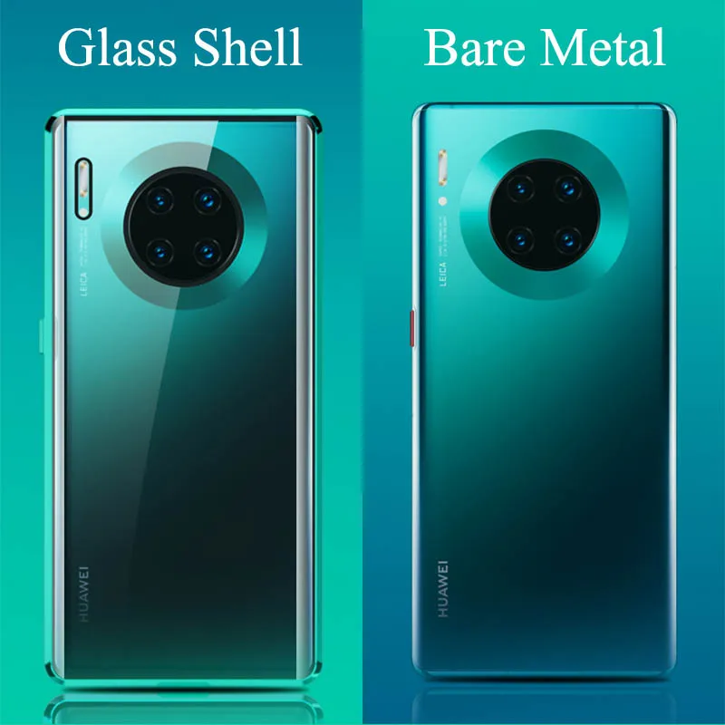 Tempered Glass Metal Magnetic Case For Huawei Mate 30 20 Pro Mate20X Mate30 Lite Honor V30 9X 8X Psmart Z Nova 6 SE | Мобильные