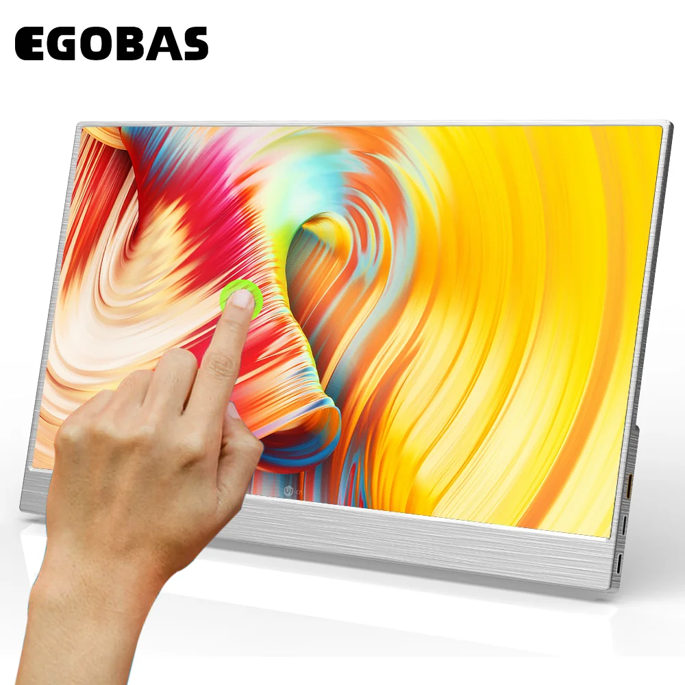 15 6 дюймовый портативный монитор сенсорный ЖК экран IPS 1080P HDR игровой USB C HDMI для