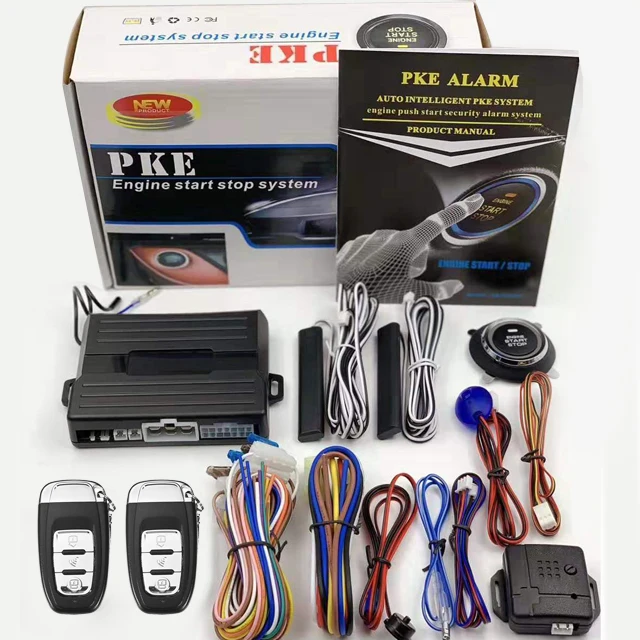 

Anti-hijacking best remote starter push button Start Stop engine Smart Keyless Entry system Car+Alarms