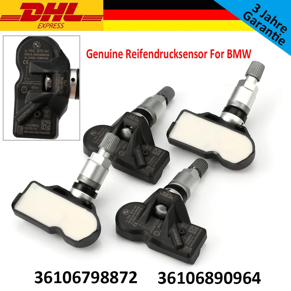 4 шт. новый оригинальный датчик давления в шинах BMW RDCi 36106798872 36106874830 36106890964|Системы
